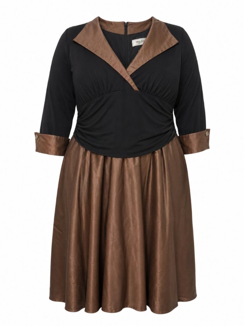💖 2/40 Willow Glenn Black Bronze Satin Formal Dress Size 16